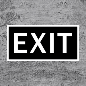 Exit Sign (Black)