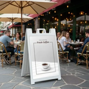 Custom Coffee A-Frame Sign