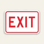 EXIT Sign 18×12 Inch (Red)