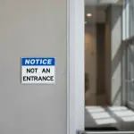 Not an entrance sign