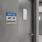 Not an entrance sign