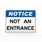 Not an entrance sign
