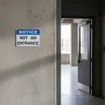 Not an entrance sign