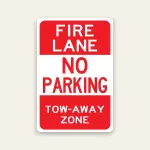 Fire Lane No Parking – Tow Away Zone
