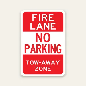 Fire Lane No Parking – Tow Away Zone