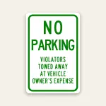 No Parking Tow Away Sign