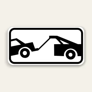 Tow-Away Zone Graphic Sign