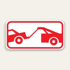 Tow-Away Zone Graphic Sign