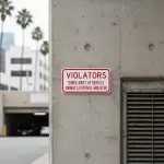 Towed at Owner’s Expense and Risk Sign