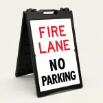 Fire Lane No Parking sign emergency access restriction sign