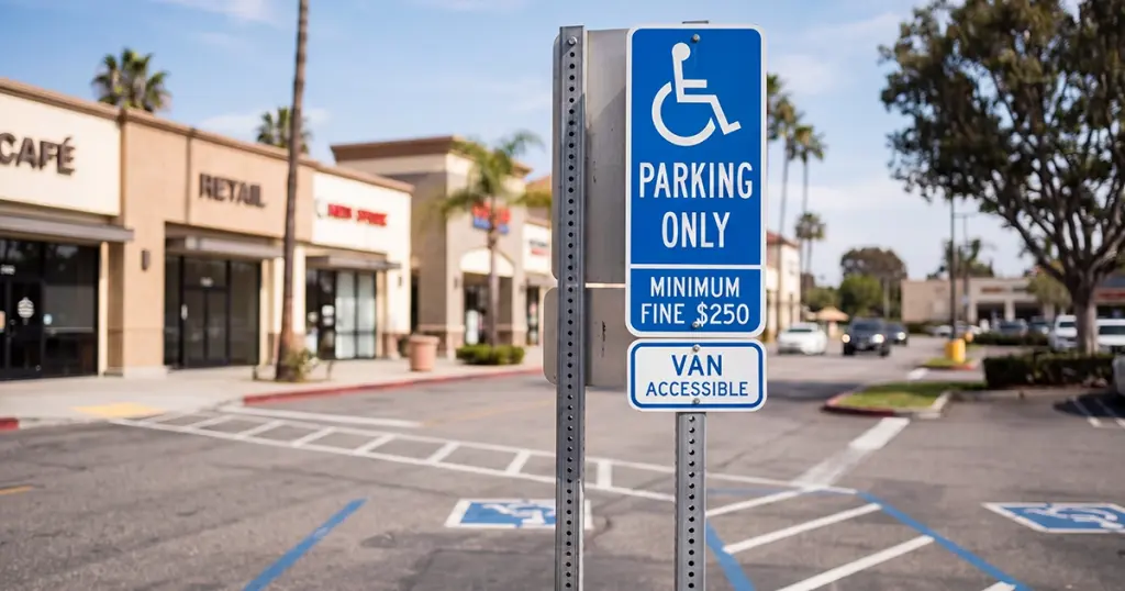 ADA Accessible Parking Signs California