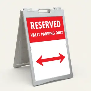 Reserved Valet Parking Only Sign with Double Arrow_Package 5