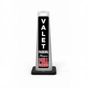 Valet Parking Please Pull Forward Flat Cone Sign_Package 5